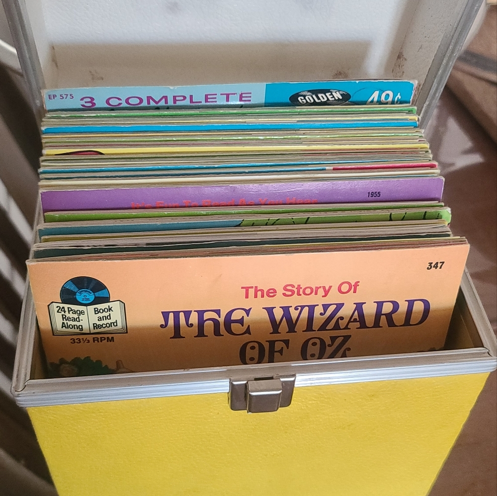 1950's Story Books with 45's in each book